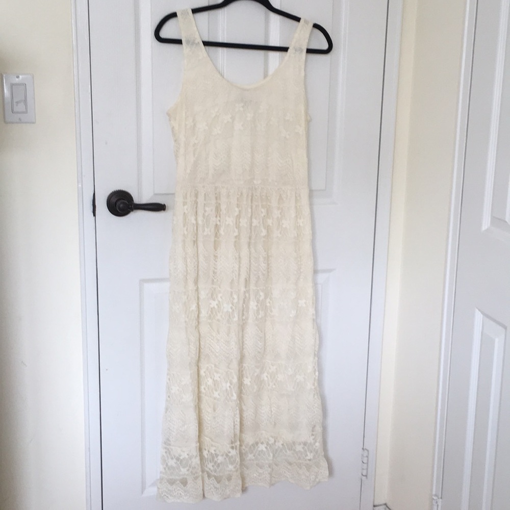 ASOS Cream Lace Maxi Dress